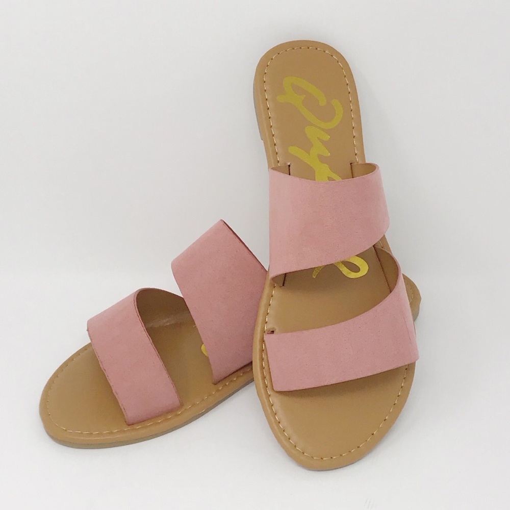 Last Pair! New W/Box Vegan Leather Sandal Sz 6 - Picture 4 of 6